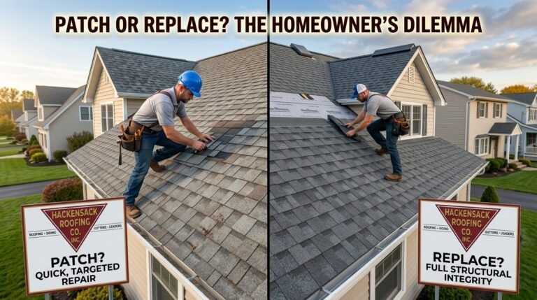 Decision to patch or replace a roof