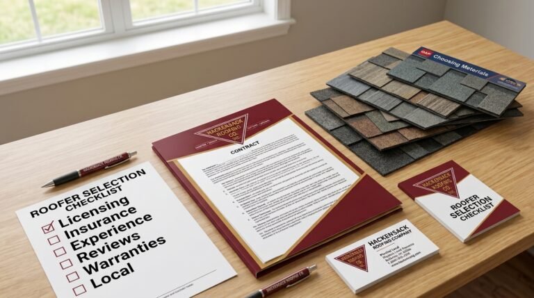 Checklist to choose the right roofer and a Roofing Contract